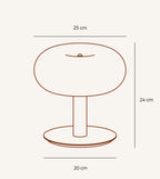 Lumo LED Table Lamp | Dimmable Touch, Retro Mushroom Design