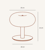 Lumo LED Table Lamp | Dimmable Touch, Retro Mushroom Design