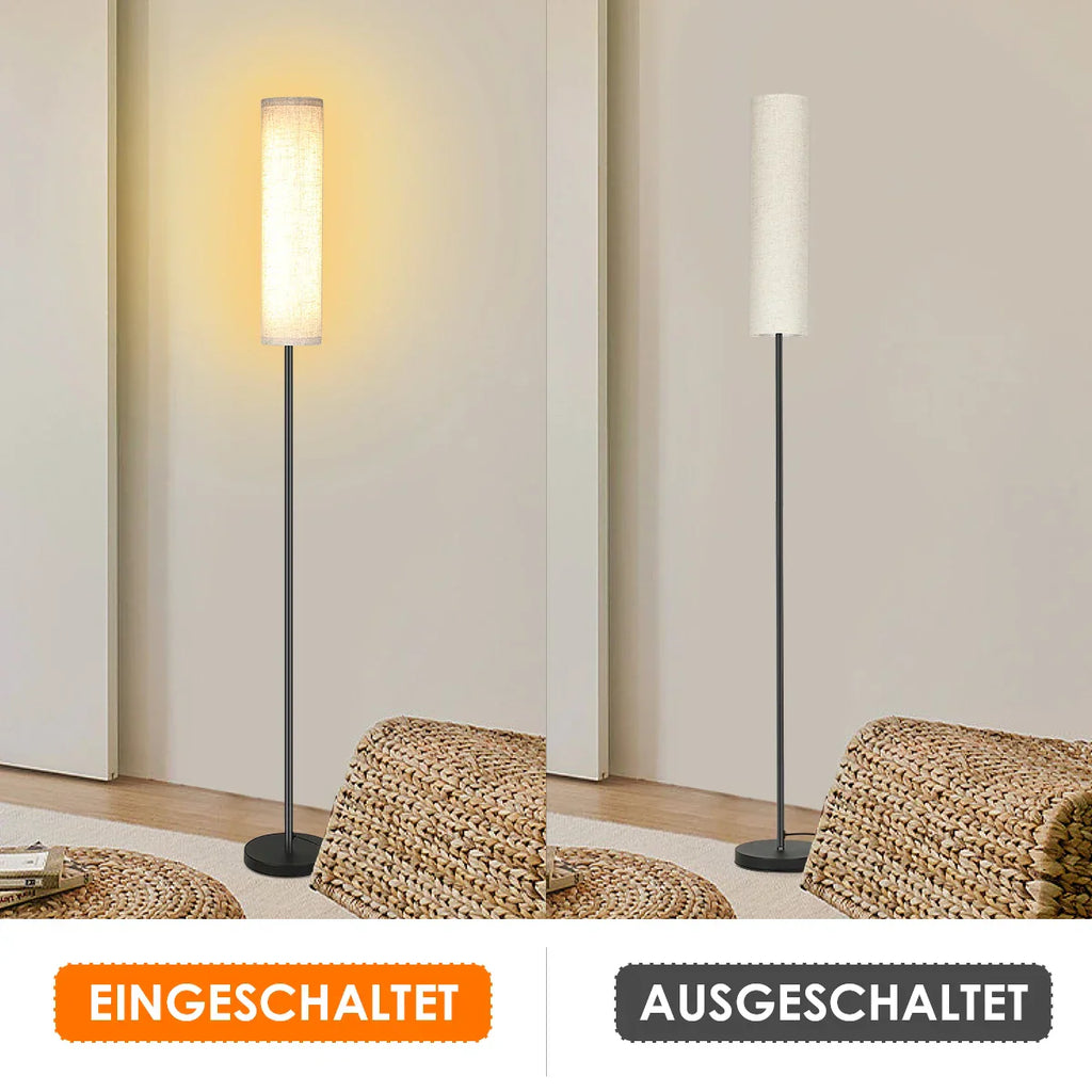 LumiveloLux: Scandinavian LED Floor Lamp with Dimmable Brightness & Remote Control – for Living Room & Bedroom