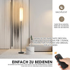 LumiveloLux: Scandinavian LED Floor Lamp with Dimmable Brightness & Remote Control – for Living Room & Bedroom