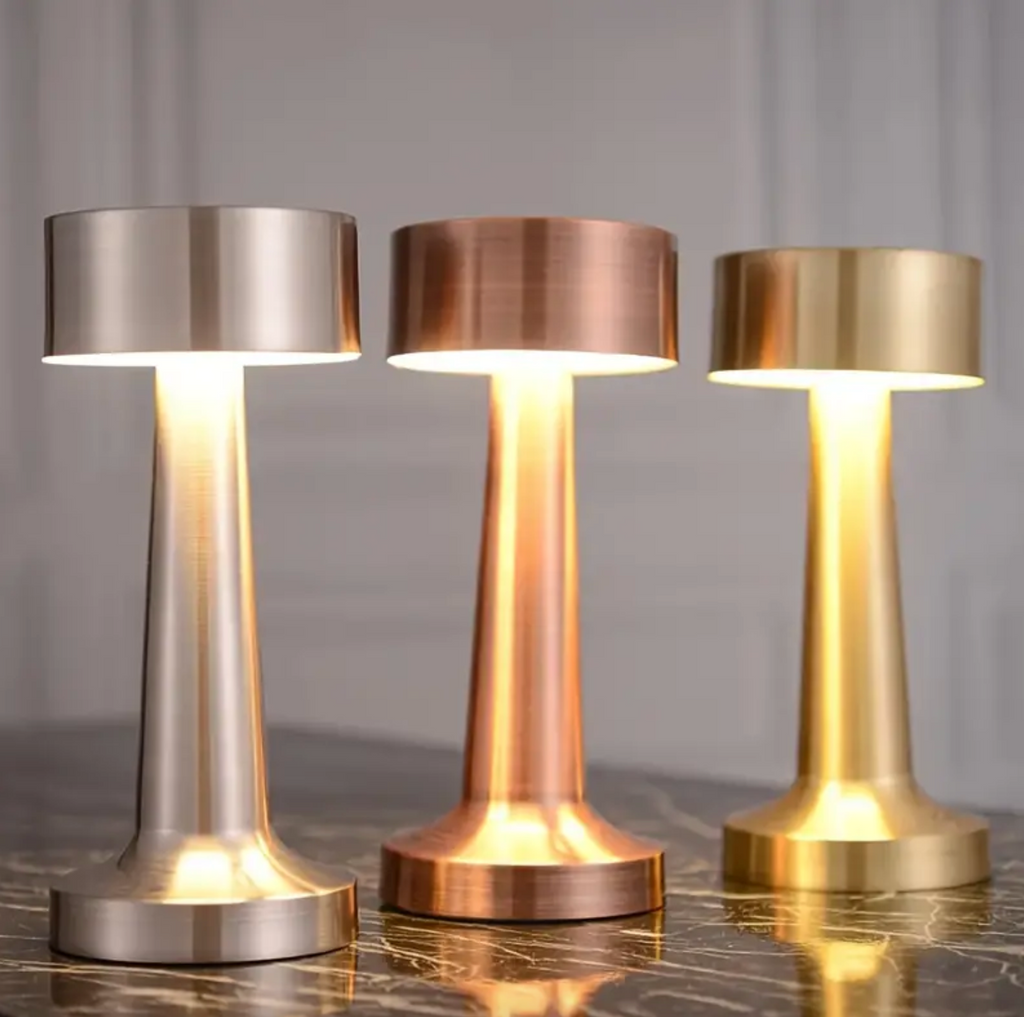 LumoArt: Wireless LED Table Lamp – Dimmable & Rechargeable with Touch Function for Modern Living