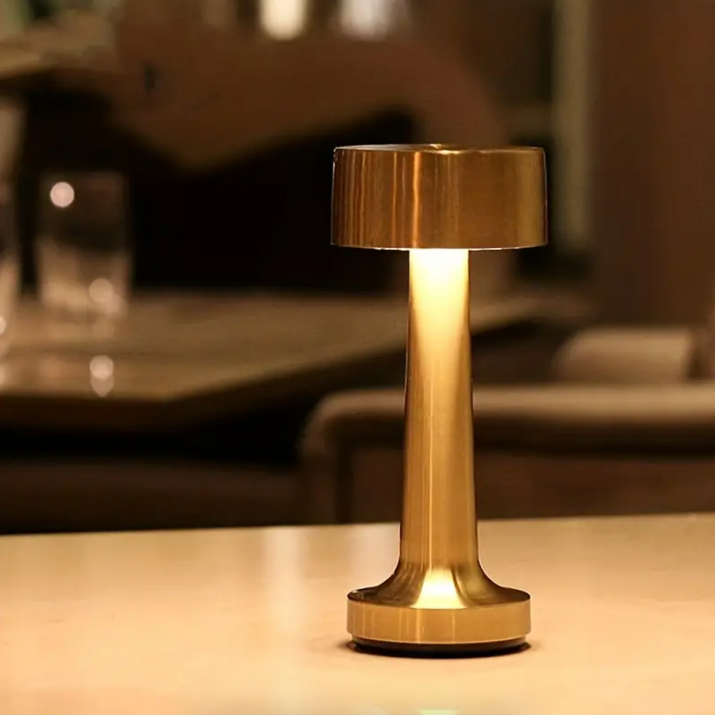 LumoArt: Wireless LED Table Lamp – Dimmable & Rechargeable with Touch Function for Modern Living
