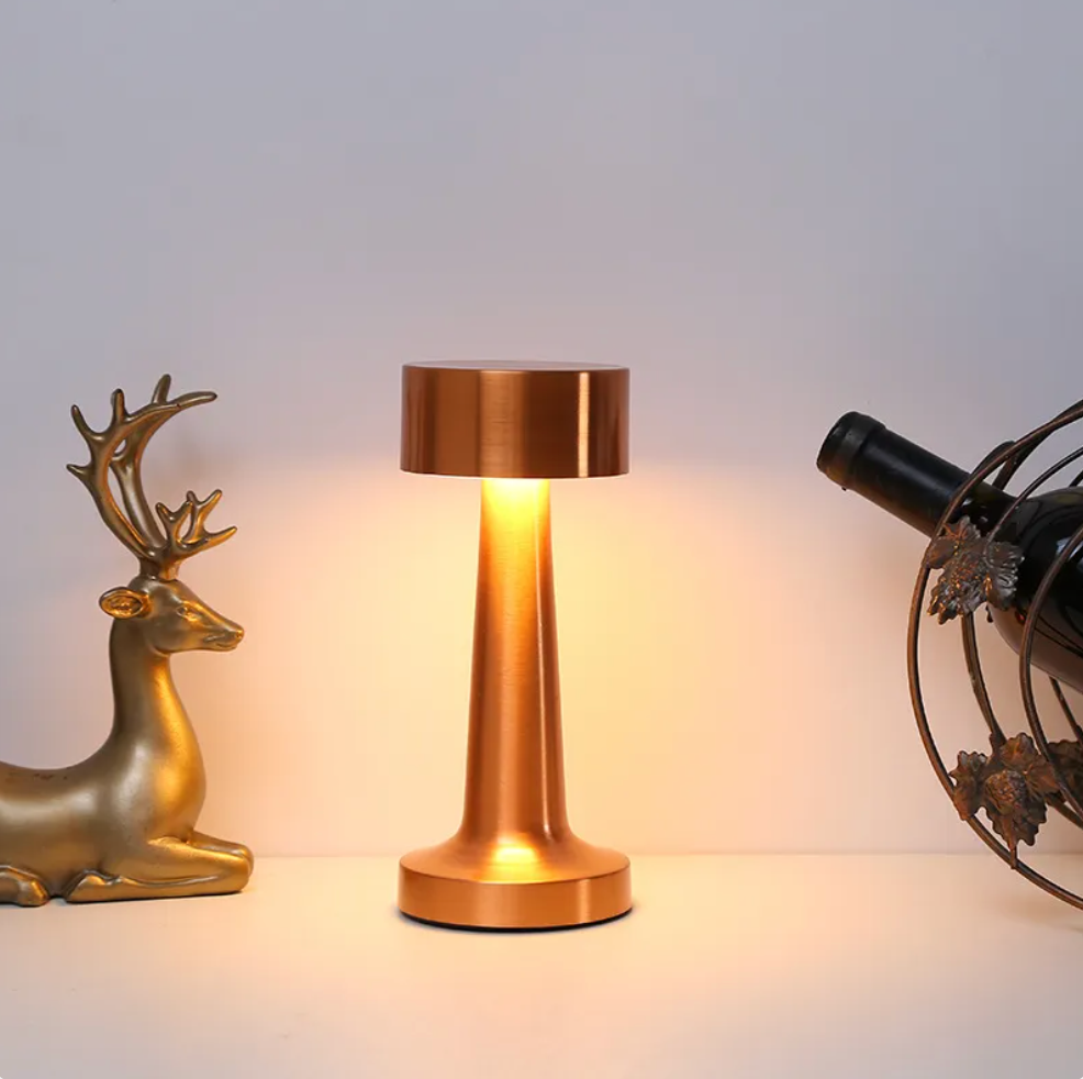 LumoArt: Wireless LED Table Lamp – Dimmable & Rechargeable with Touch Function for Modern Living