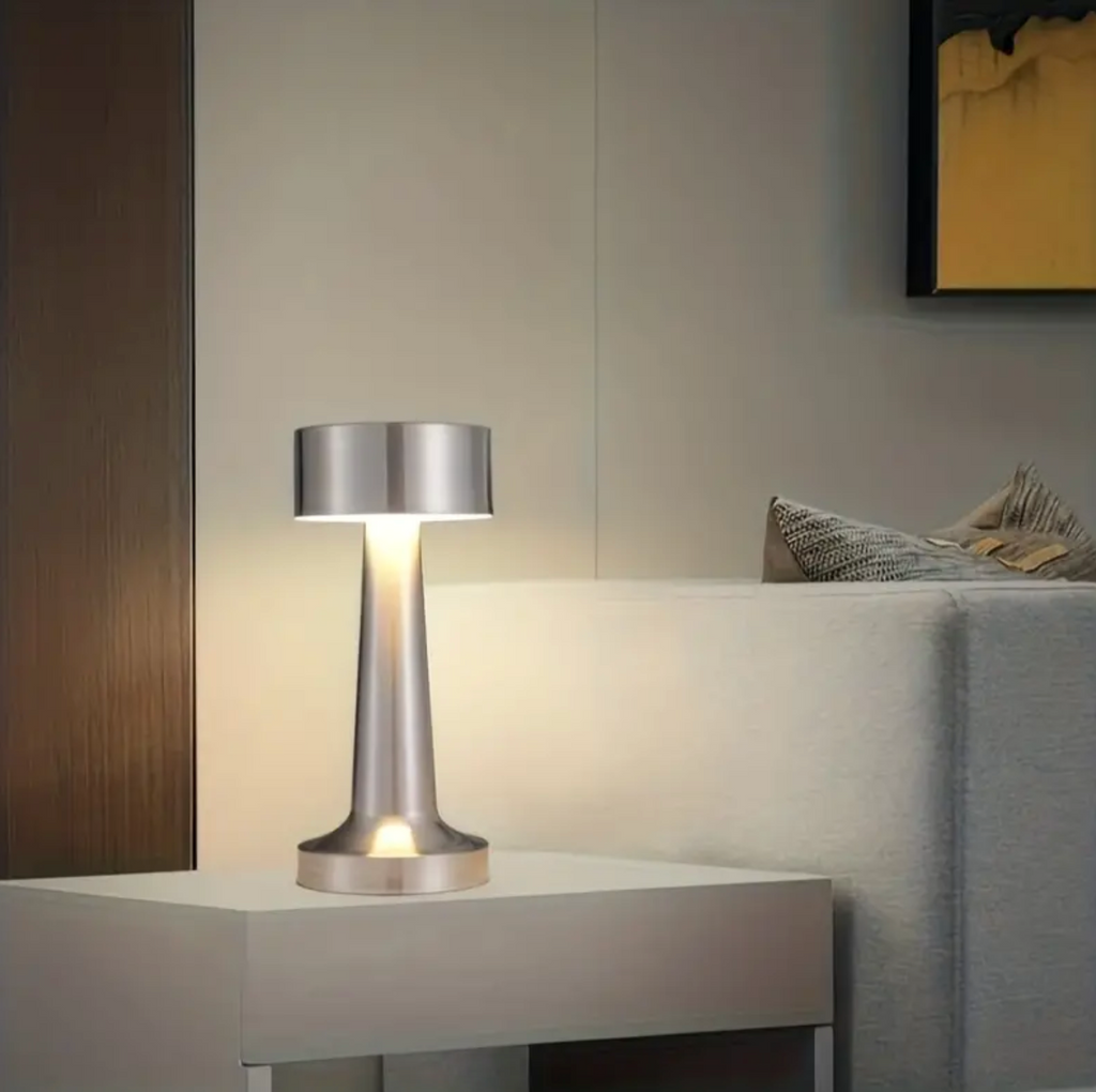 LumoArt: Wireless LED Table Lamp – Dimmable & Rechargeable with Touch Function for Modern Living