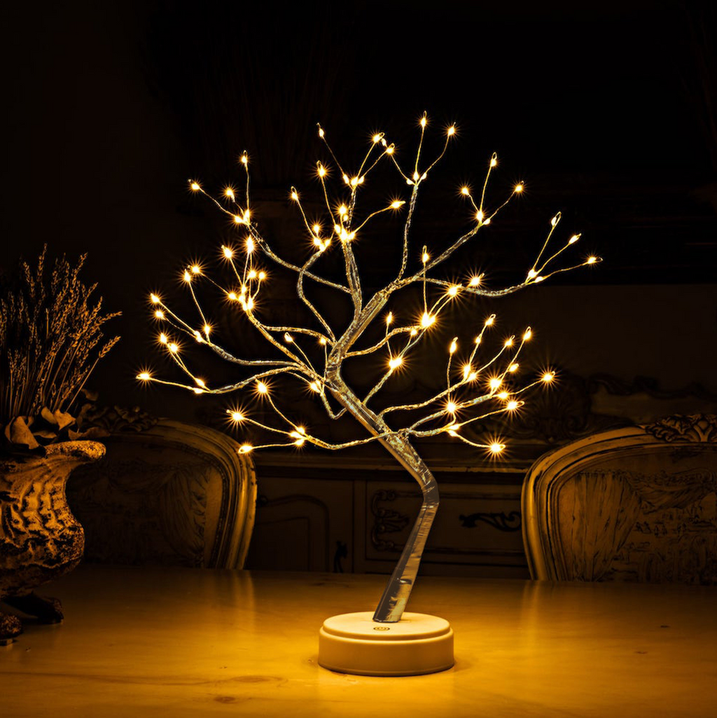 LumoBaum: LED Light Tree Lamp – Wireless Decorative Table Lamp with Battery