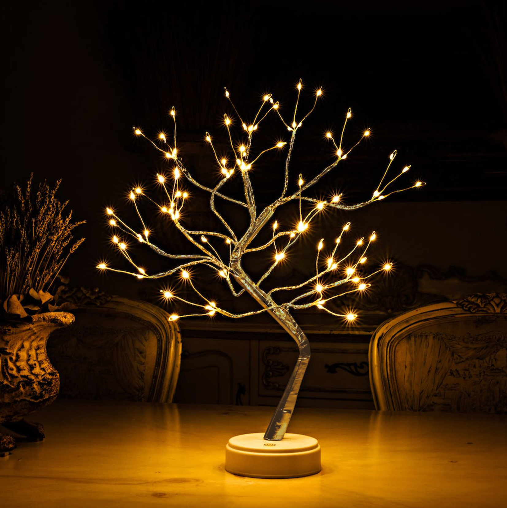 LumoBaum: LED Light Tree Lamp – Wireless Decorative Table Lamp with Battery