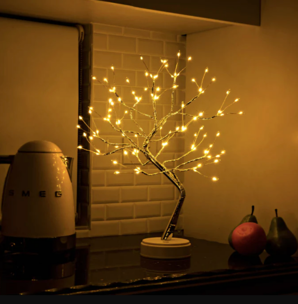 LumoBaum: LED Light Tree Lamp – Wireless Decorative Table Lamp with Battery