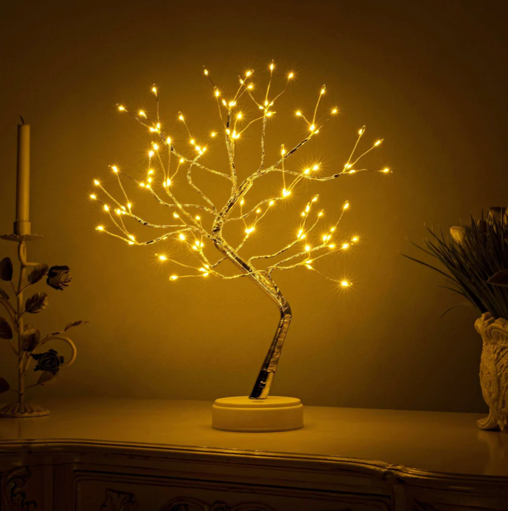 LumoBaum: LED Light Tree Lamp – Wireless Decorative Table Lamp with Battery