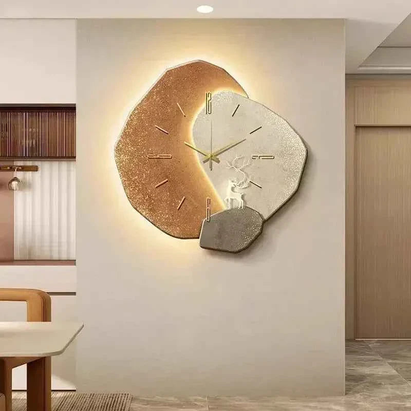LumoTime Wall Clock | Silent Quartz Mechanism & LED Lighting
