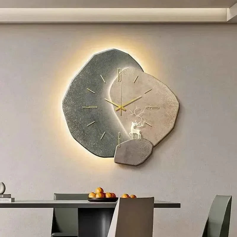 LumoTime Wall Clock | Silent Quartz Mechanism & LED Lighting
