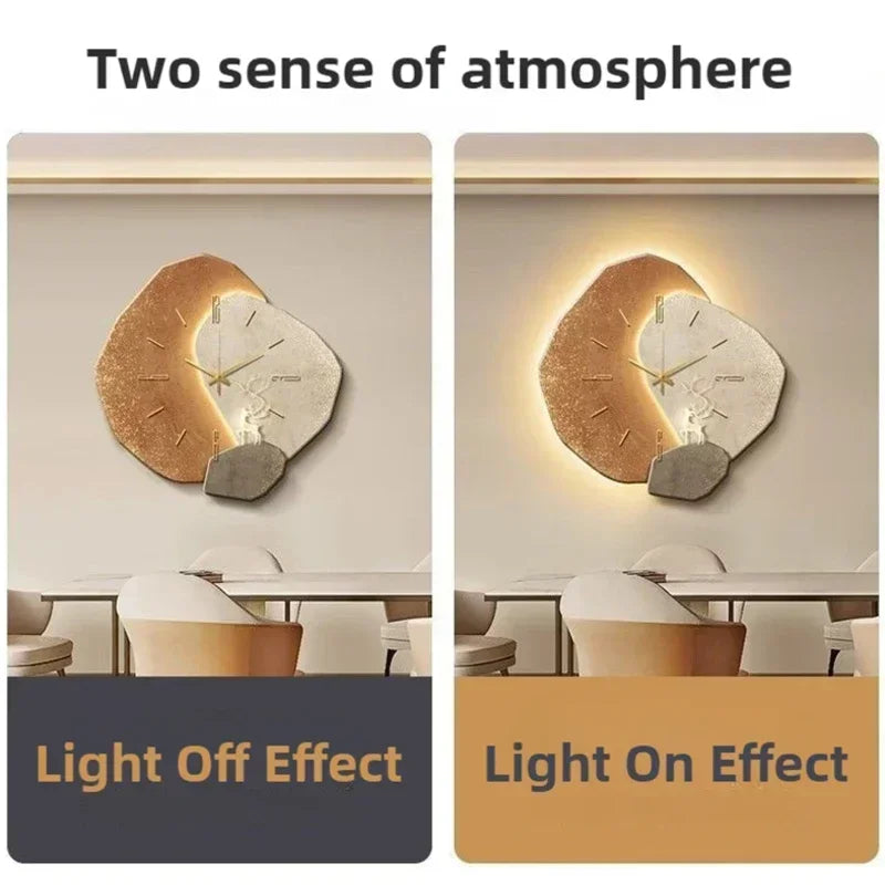 LumoTime Wall Clock | Silent Quartz Mechanism & LED Lighting