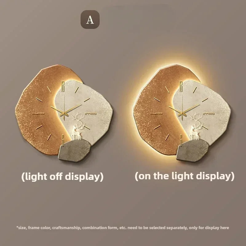 LumoTime Wall Clock | Silent Quartz Mechanism & LED Lighting