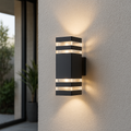 LumoDuo: LED Outdoor Wall Lamp 2-Bulb – Modern Wall Light for Outdoors