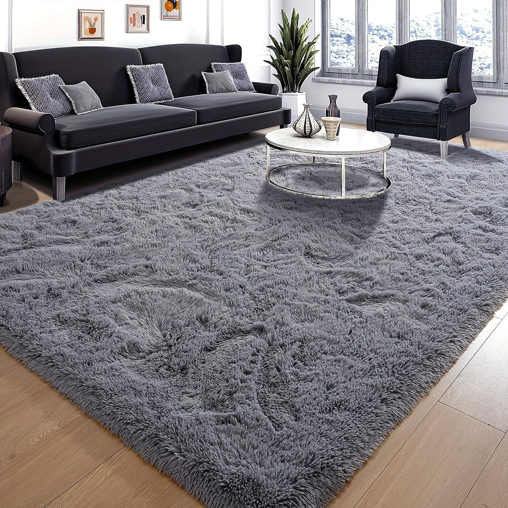 LumoEllis: Plush Luxurious Rectangular Non-Slip Rug – Nordic Style for Living Room & Bedroom
