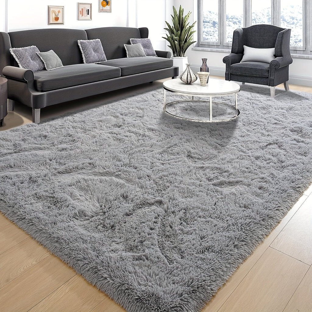 LumoEllis: Plush Luxurious Rectangular Non-Slip Rug – Nordic Style for Living Room & Bedroom