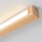 LumoLine: Modern LED Ceiling Light Wood – 3 Color Modes for Bedroom & Living Room