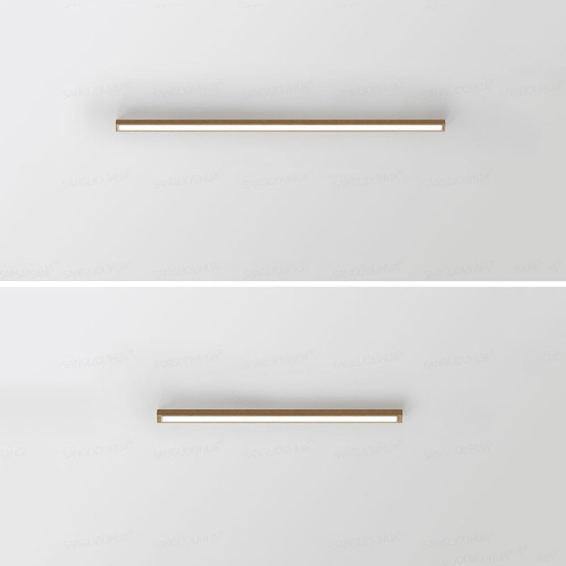 LumoLine: Modern LED Ceiling Light Wood – 3 Color Modes for Bedroom & Living Room