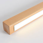 LumoLine: Modern LED Ceiling Light Wood – 3 Color Modes for Bedroom & Living Room