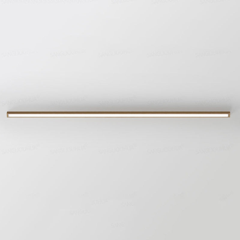LumoLine: Modern LED Ceiling Light Wood – 3 Color Modes for Bedroom & Living Room