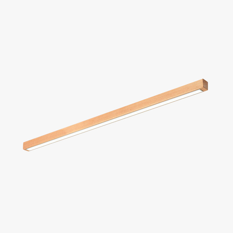 LumoLine: Modern LED Ceiling Light Wood – 3 Color Modes for Bedroom & Living Room