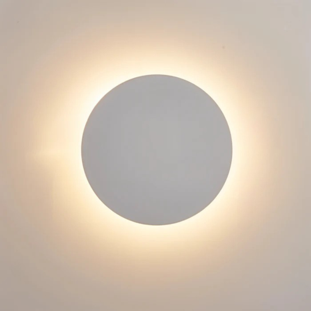 LumoLite: Round LED Wall Lamp made of Iron with Warm White Light & Modern Design – for Living Room & Bedroom