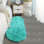 LumoNiva: Modern Oval Rug in Neutral Style, Comfortable Underfoot – for Bedrooms & Small Spaces
