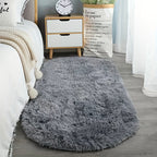 LumoNiva: Modern Oval Rug in Neutral Style, Comfortable Underfoot – for Bedrooms & Small Spaces