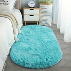LumoNiva: Modern Oval Rug in Neutral Style, Comfortable Underfoot – for Bedrooms & Small Spaces
