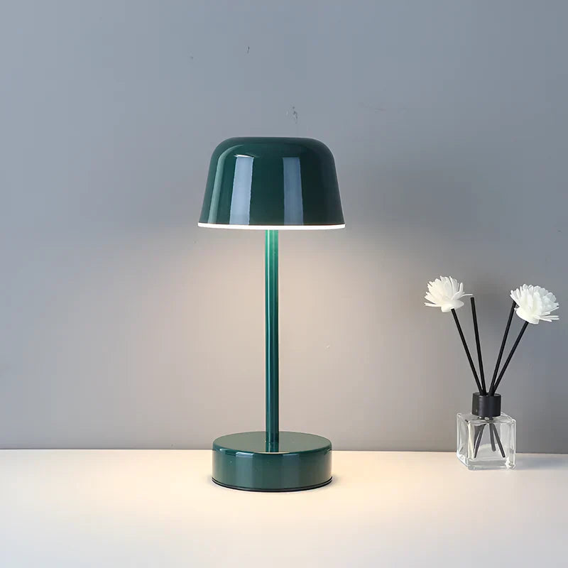 LumoRetro: Wireless LED Table Lamp – Rechargeable in Retro Design for Living Room & Nightstand