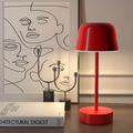 LumoRetro: Wireless LED Table Lamp – Rechargeable in Retro Design for Living Room & Nightstand