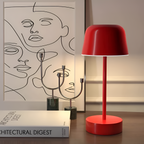 LumoRetro: Wireless LED Table Lamp – Rechargeable in Retro Design for Living Room & Nightstand