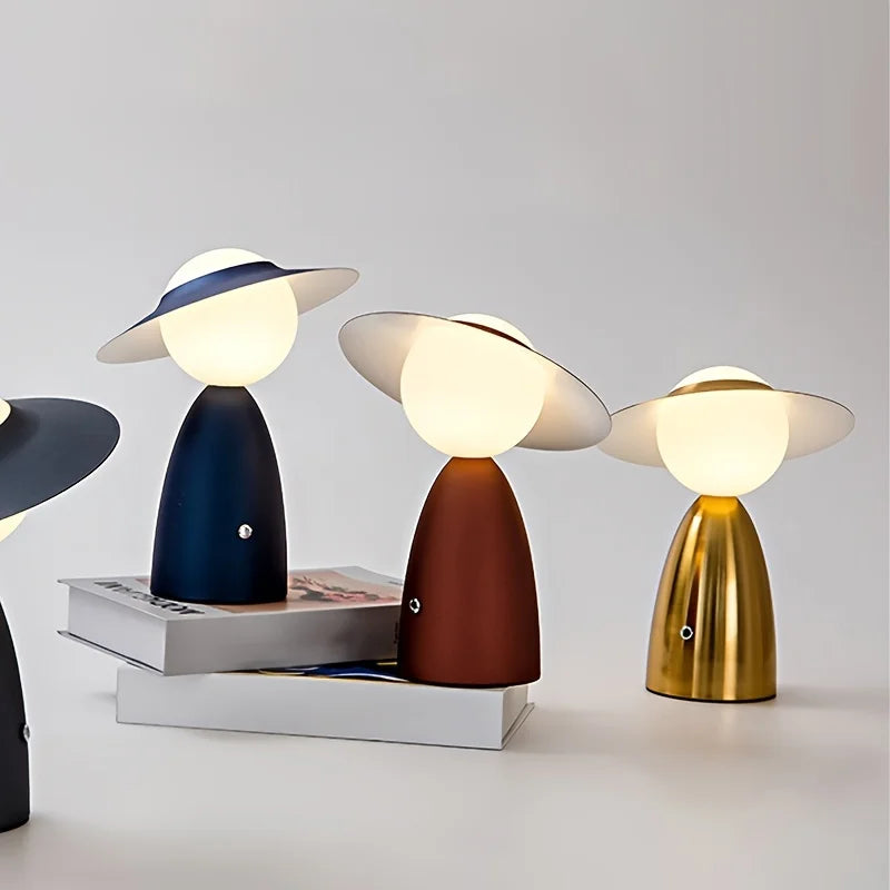 LumoTouch: Wireless LED Table Lamp – Rechargeable & Touch Control for Children's Room & Nightstand