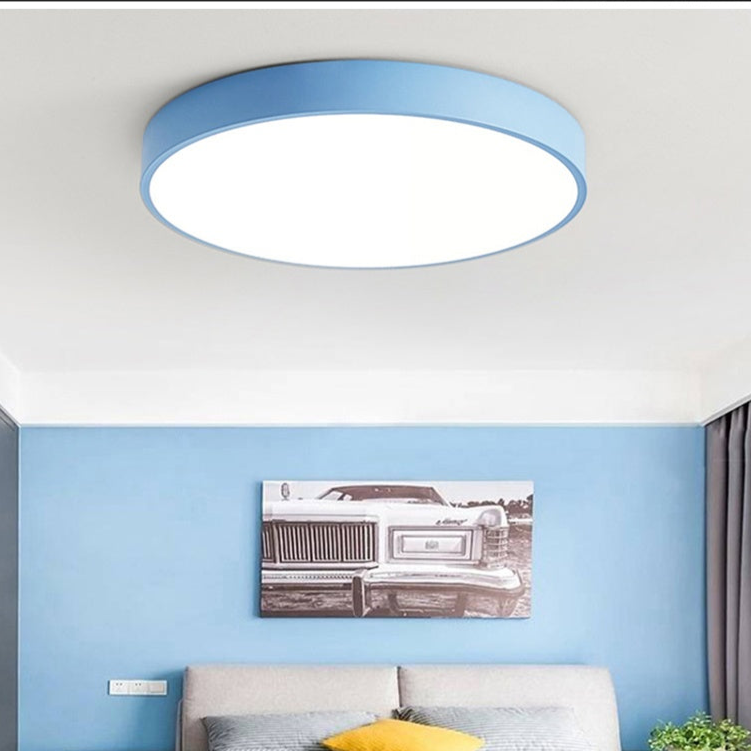 LumoraGlanz: Scandinavian LED Ceiling Light Round – Minimalist Modern Ceiling Lamp