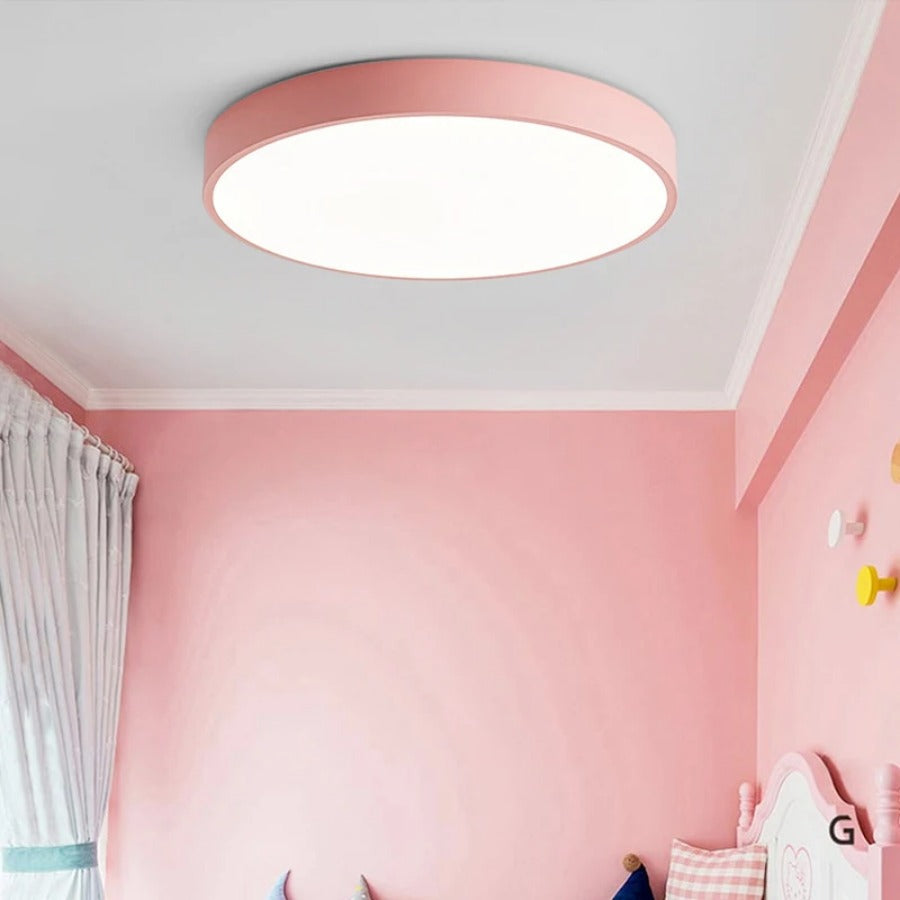 LumoraGlanz: Scandinavian LED Ceiling Light Round – Minimalist Modern Ceiling Lamp