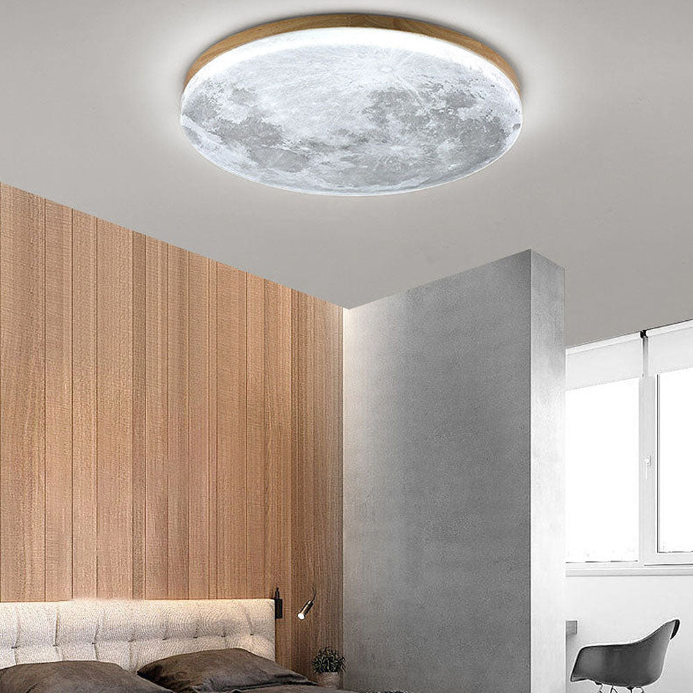 LunaGlanz: Round LED Ceiling Light in Minimalist Design