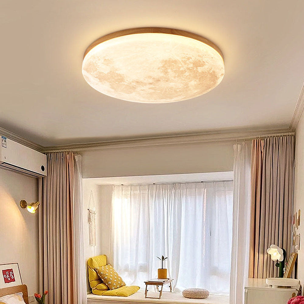 LunaGlanz: Round LED Ceiling Light in Minimalist Design