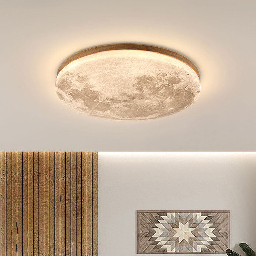 LunaGlanz: Round LED Ceiling Light in Minimalist Design