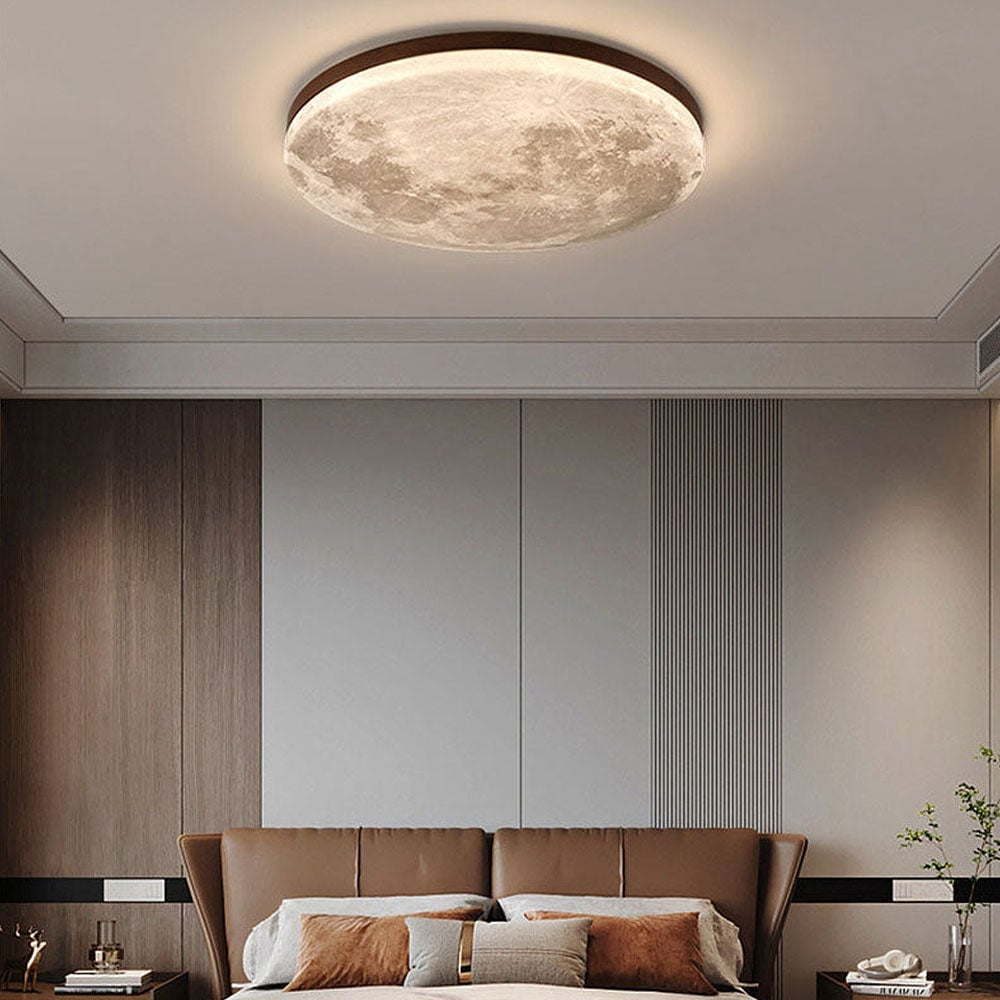 LunaGlanz: Round LED Ceiling Light in Minimalist Design