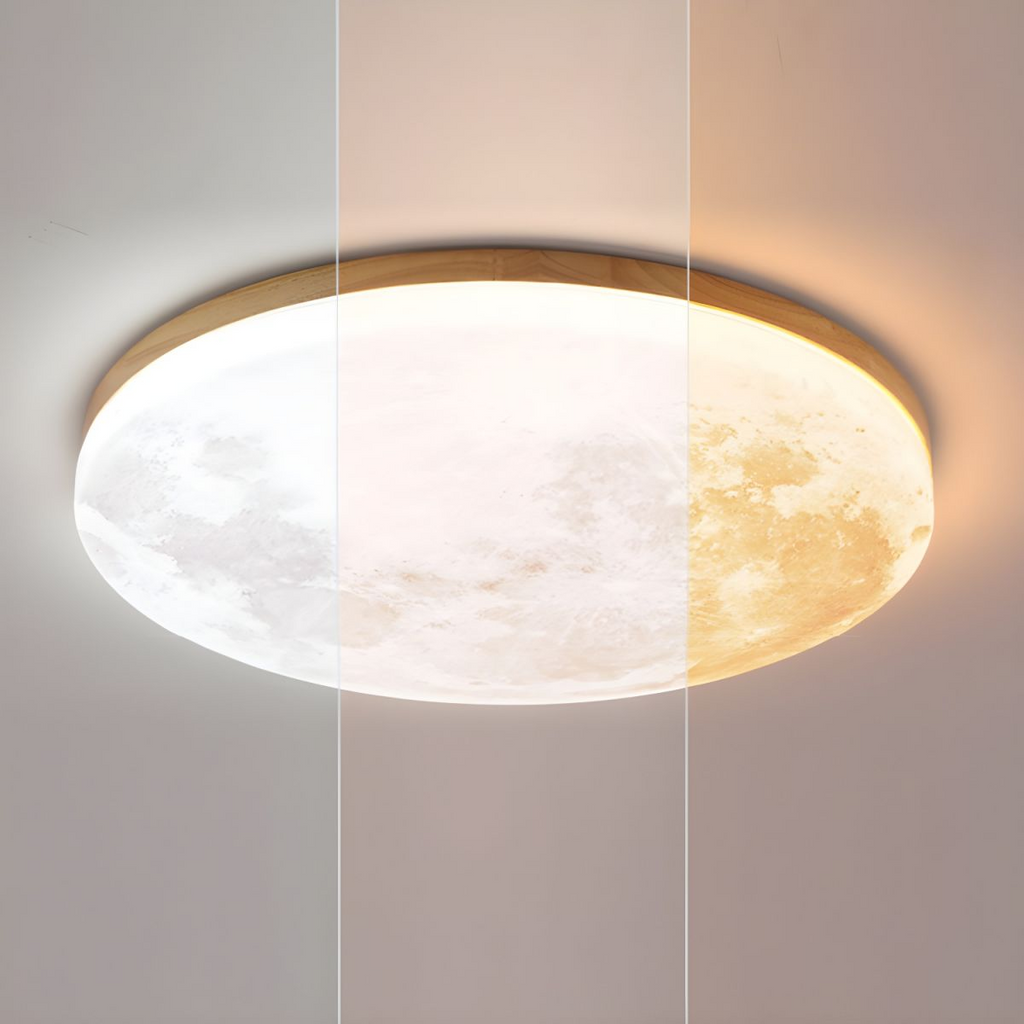 LunaGlanz: Round LED Ceiling Light in Minimalist Design