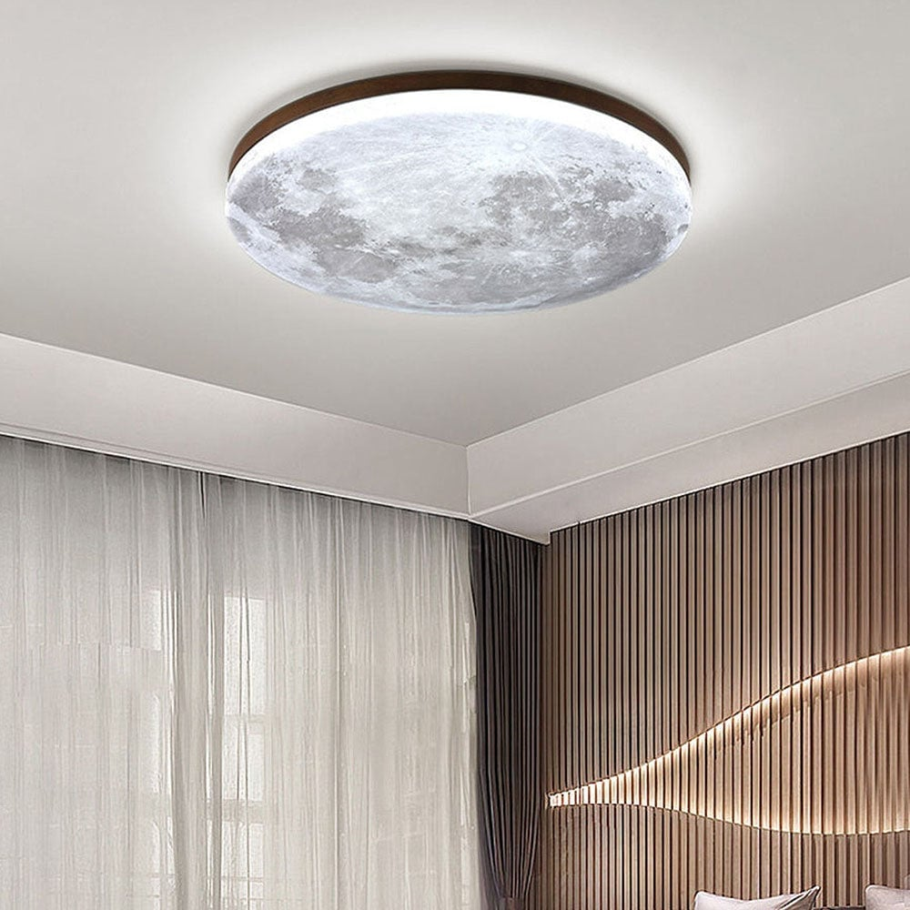 LunaGlanz: Round LED Ceiling Light in Minimalist Design