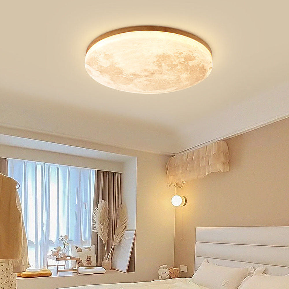 LunaGlanz: Round LED Ceiling Light in Minimalist Design