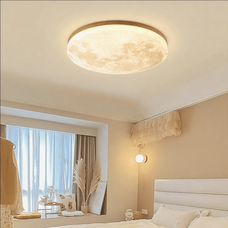 LunaGlanz: Round LED Ceiling Light in Minimalist Design