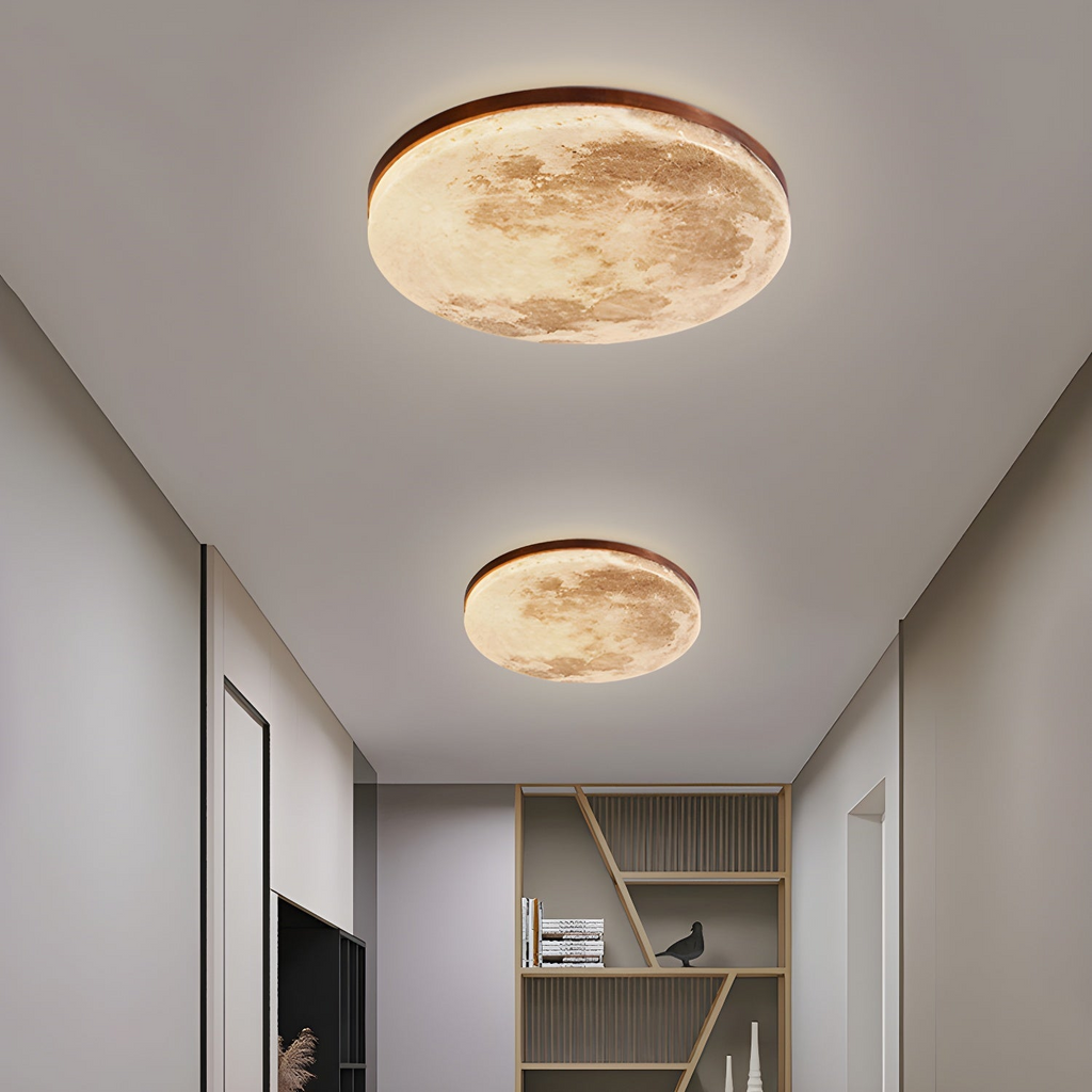 LunaGlanz: Round LED Ceiling Light in Minimalist Design