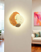 LunaVetro: Modern Design Wall Clock in Crystal Look with LED Lighting – for Living Room & Office