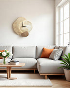 LunaVetro: Modern Design Wall Clock in Crystal Look with LED Lighting – for Living Room & Office