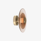 Elysium LED Wandlamp | Indirecte Verlichting, Goud/Amberglass