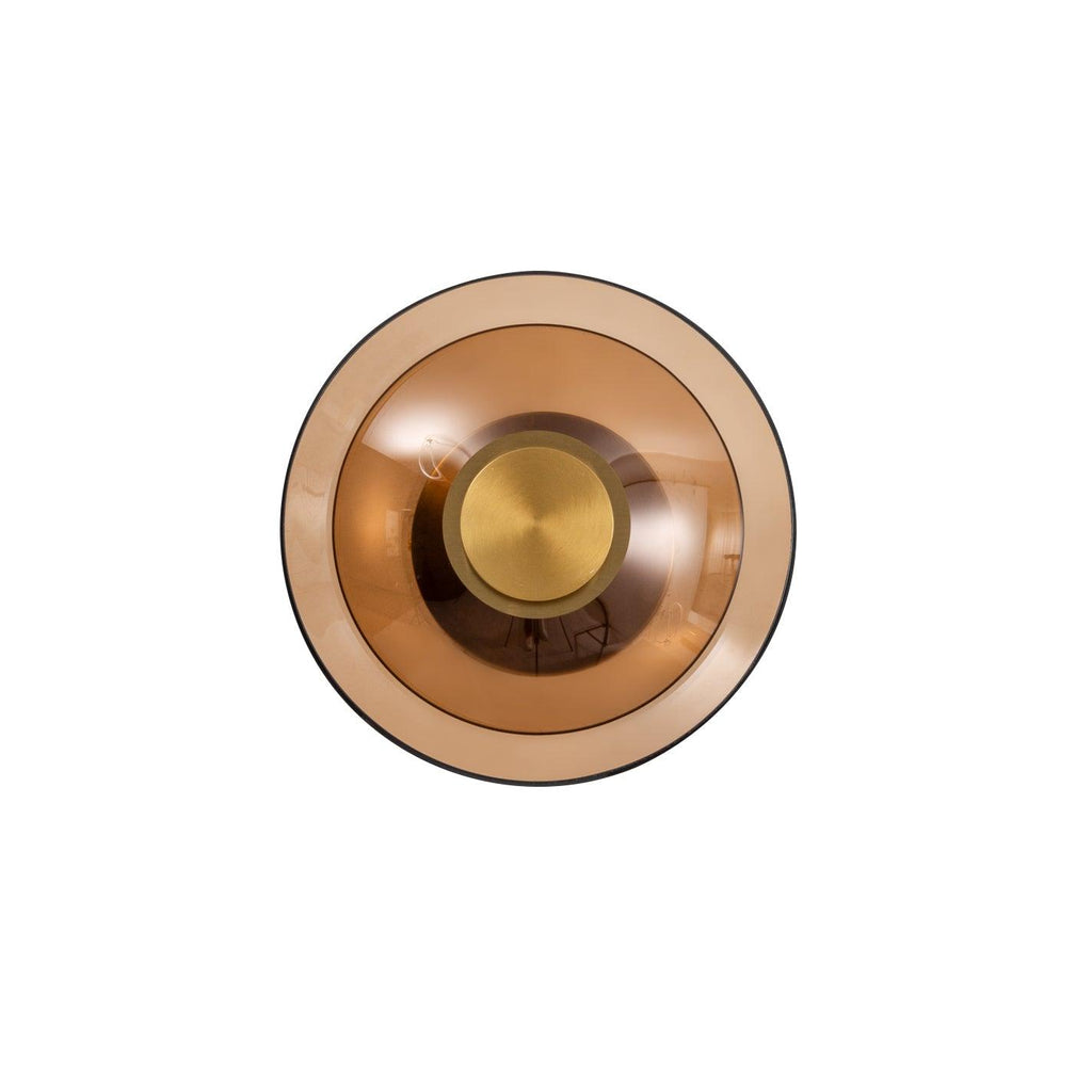 Elysium LED Wandlamp | Indirecte Verlichting, Goud/Amberglass