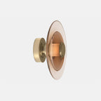 Elysium LED Wandlamp | Indirecte Verlichting, Goud/Amberglass
