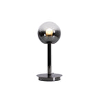 Floating Fireball Mirrored Glass Orb Table Lamp