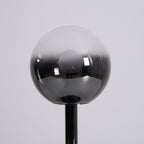 Floating Fireball Mirrored Glass Orb Table Lamp